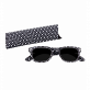32488 - Sunglasses - Lunettes x4 Carrées Bayadère - Paon