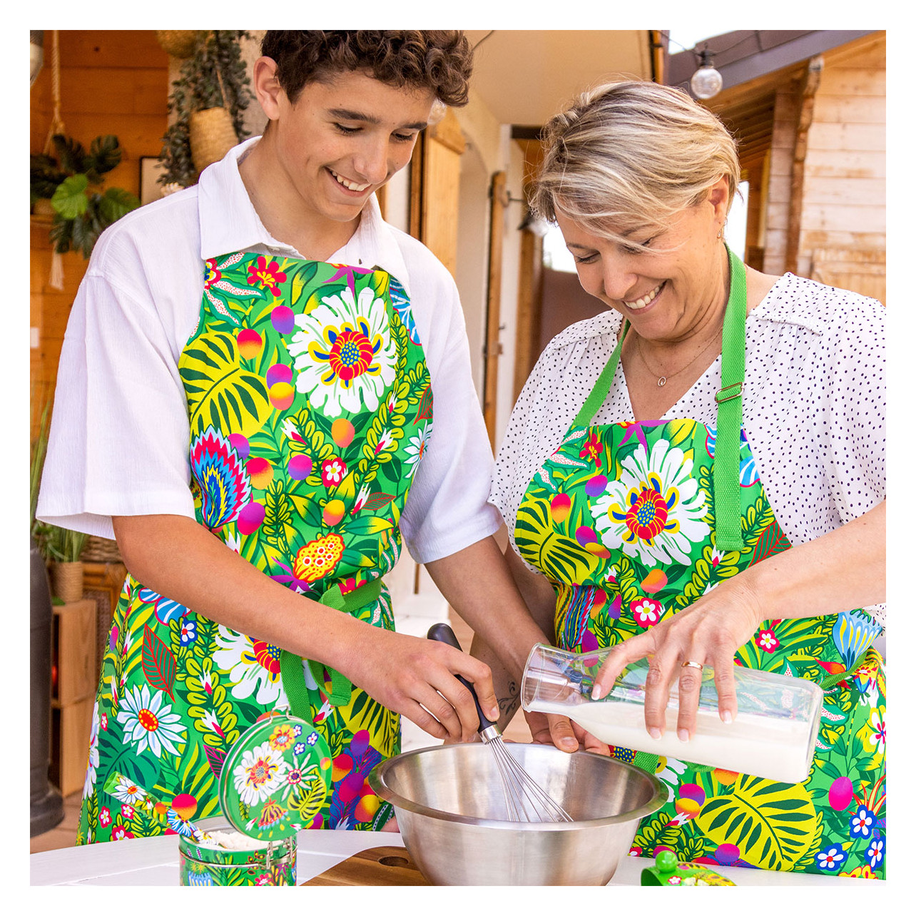 EASYKEENECOM 2 grembiuli da cucina per bambini, grembiule per bambini, grembiule da cucina, grembiule per bambini, grembiule da cucina, grembiule per bambini per ragazzi e ragazze durante la cottura