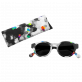 37080 - Sunglasses - Lunettes X4 Rondes - Black Palette