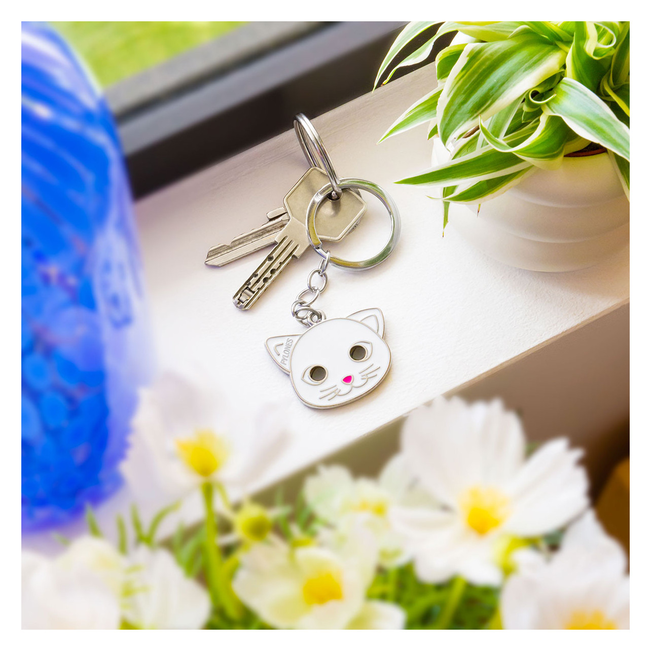 Prodotti Per Gatti Portachiavi Con Gatto E Chip Per Carrello Della