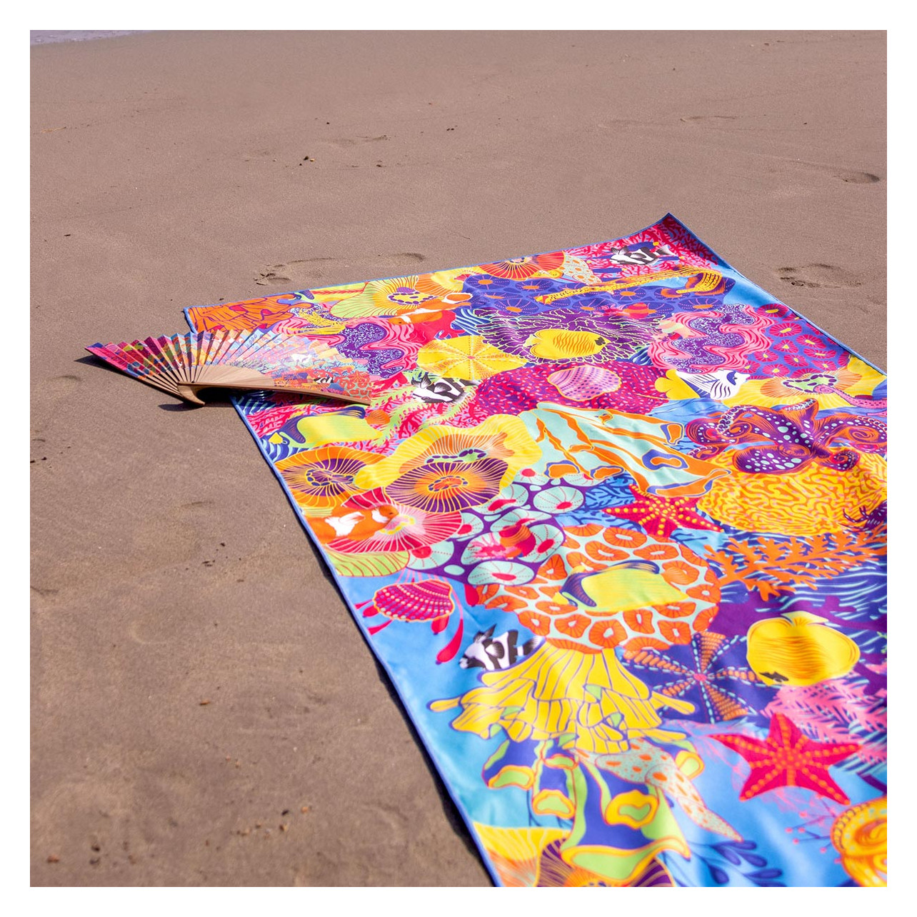 Serviette Microfibre Pylones 75x150 Cm - Idéale Sport Et Plage