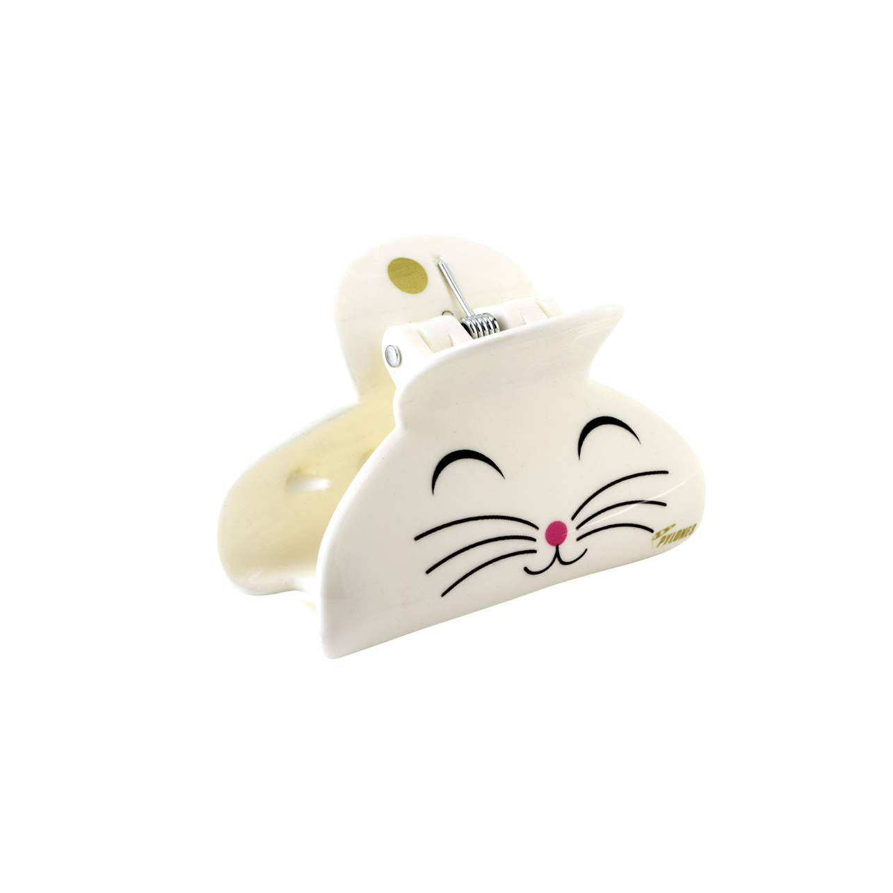 Crab hair clips Ladyclip Small White Cat Pylones