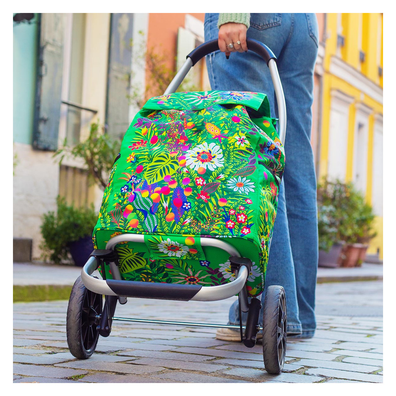 Carrello Spesa TROLL - In Alluminio Con Borsa Impermeabile 60L, Ruote Piroettanti - Foto 2