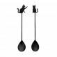 39152 - Set of 2 coffee spoons - Catuccino - Noir