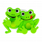 36607 - Support porte 2 brosses à dents - Ani-toothi - Frog 2