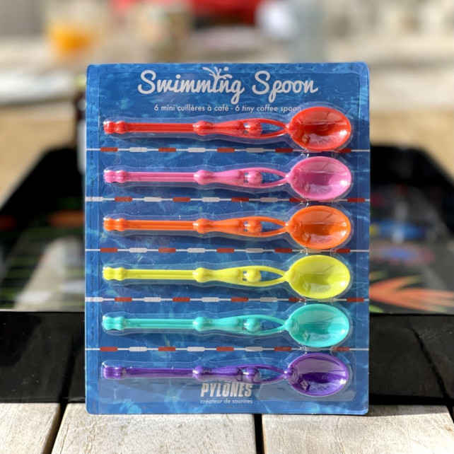 Set de 6 cuillères à café - Swimming Spoon - Pylones
