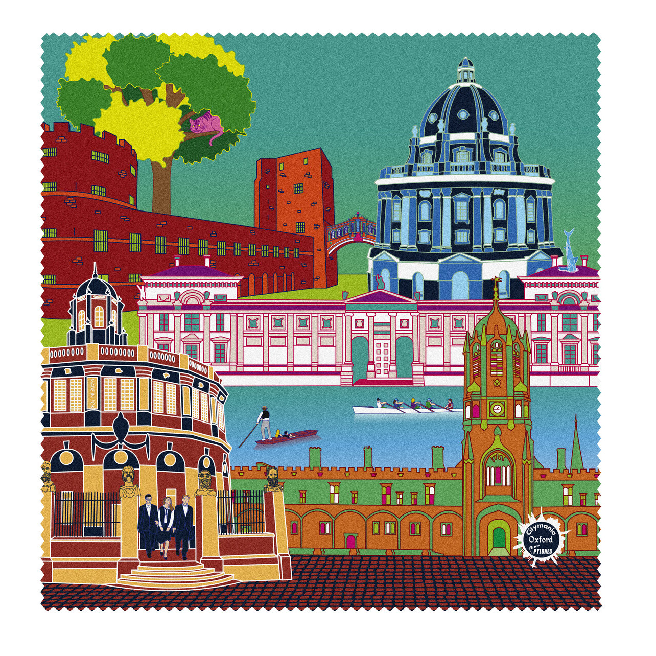 Mikrofasertuch Belle Vue Oxford Pylones