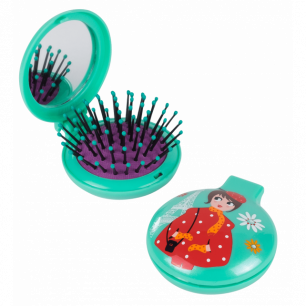 Second Chance - 2 in 1 hairbrush and mirror - Lady Retro