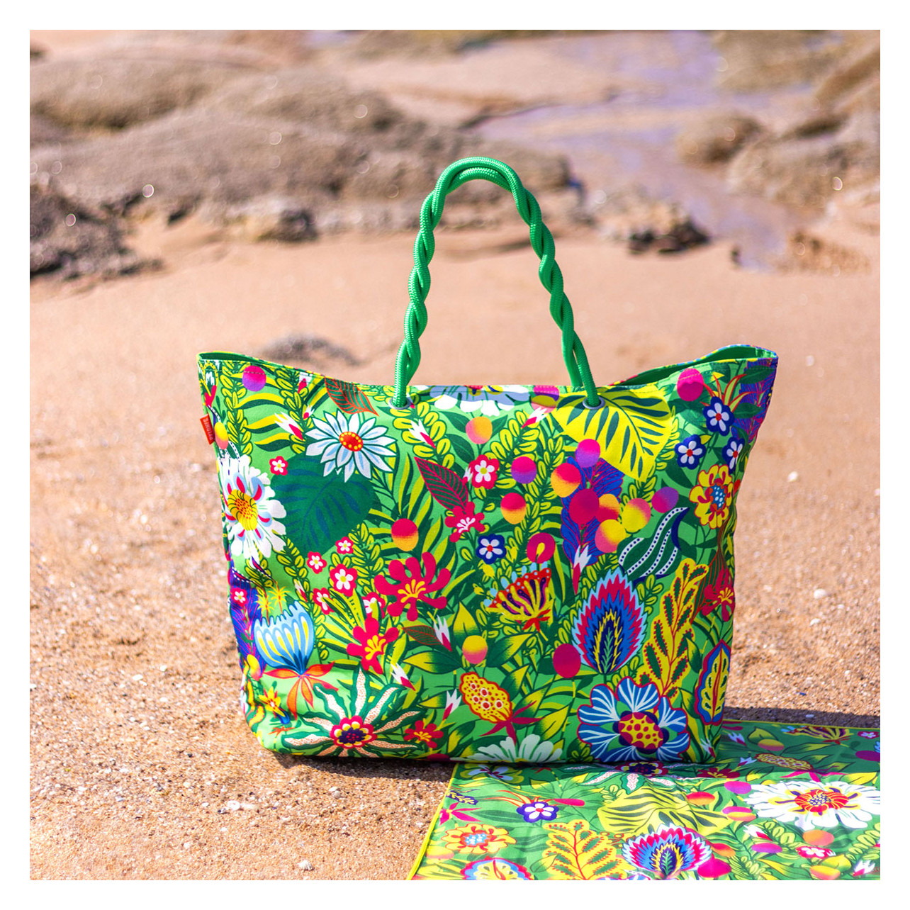 Große Strandtasche Beach Bag – Pylones Songe De Printemps
