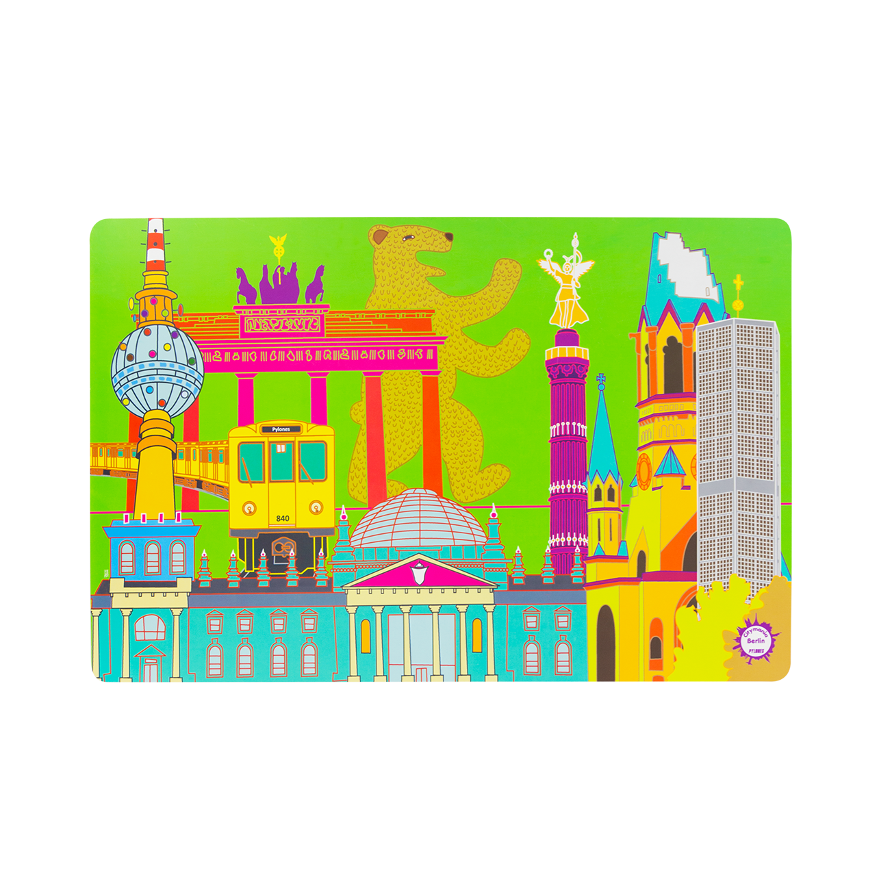 Table mat Set my city Berlin Pylones