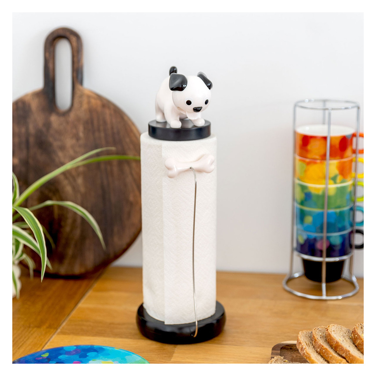 Kitchen roll dispenser Clean'up White Pylones