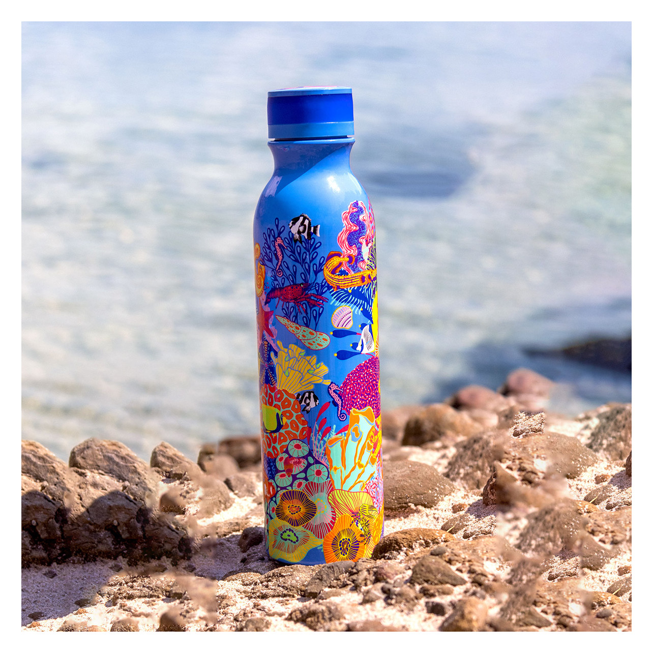 Pylones Keep Cool Bottle Thermosflasche – Isolierflasche Mit Mohnblumen-Design (750ml)