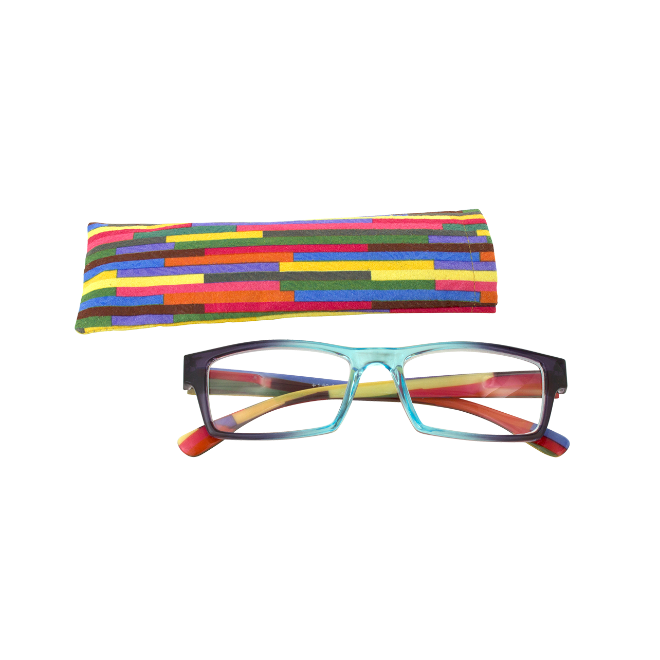 Glasses Multicolor Purple/Blue Turquoise / Purple Pylones