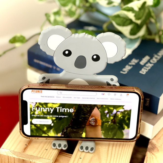 Support téléphone bureau - Ani-stand - Koala - Pylones