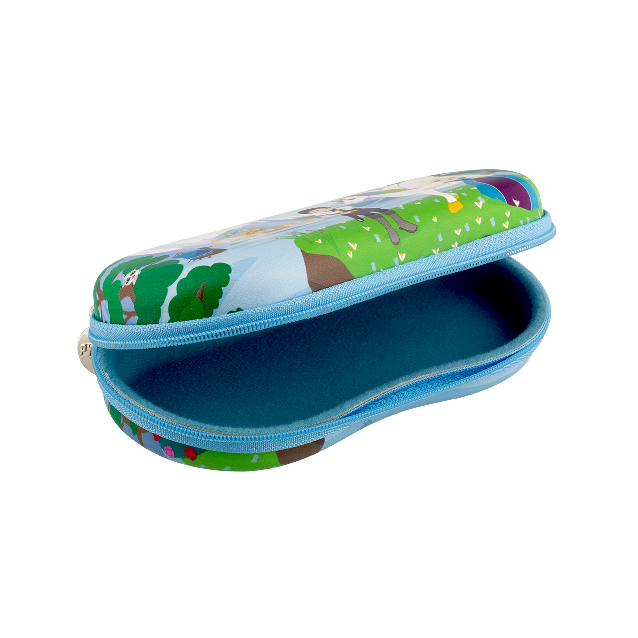 Étui à Lunettes Rigide Pylones - Motif Dragon Voyage Fantastique - 16 X 7,5 Cm