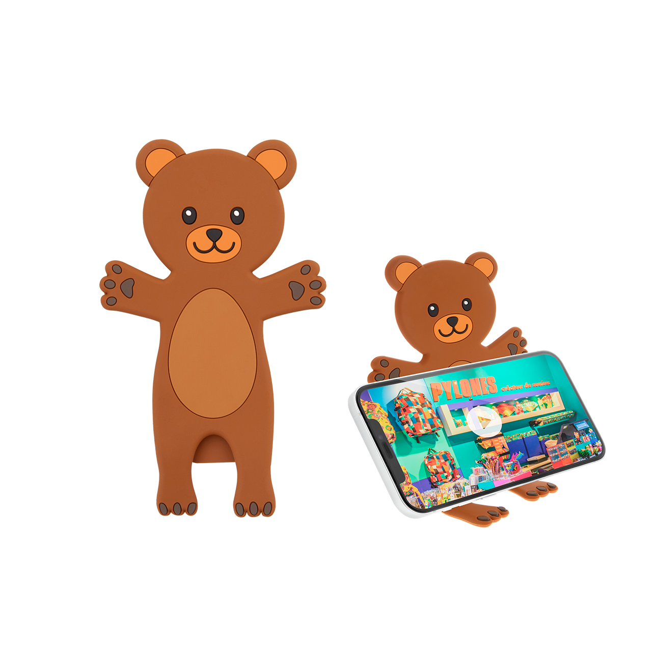 Telephone holder - Ani-stand - Brown Bear - Pylones