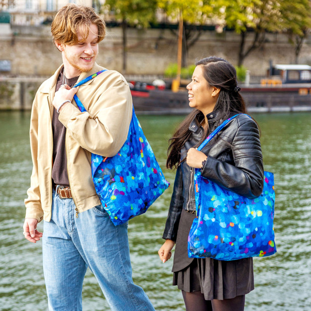Shopping bag Shopping Large Blue Palette Pylones