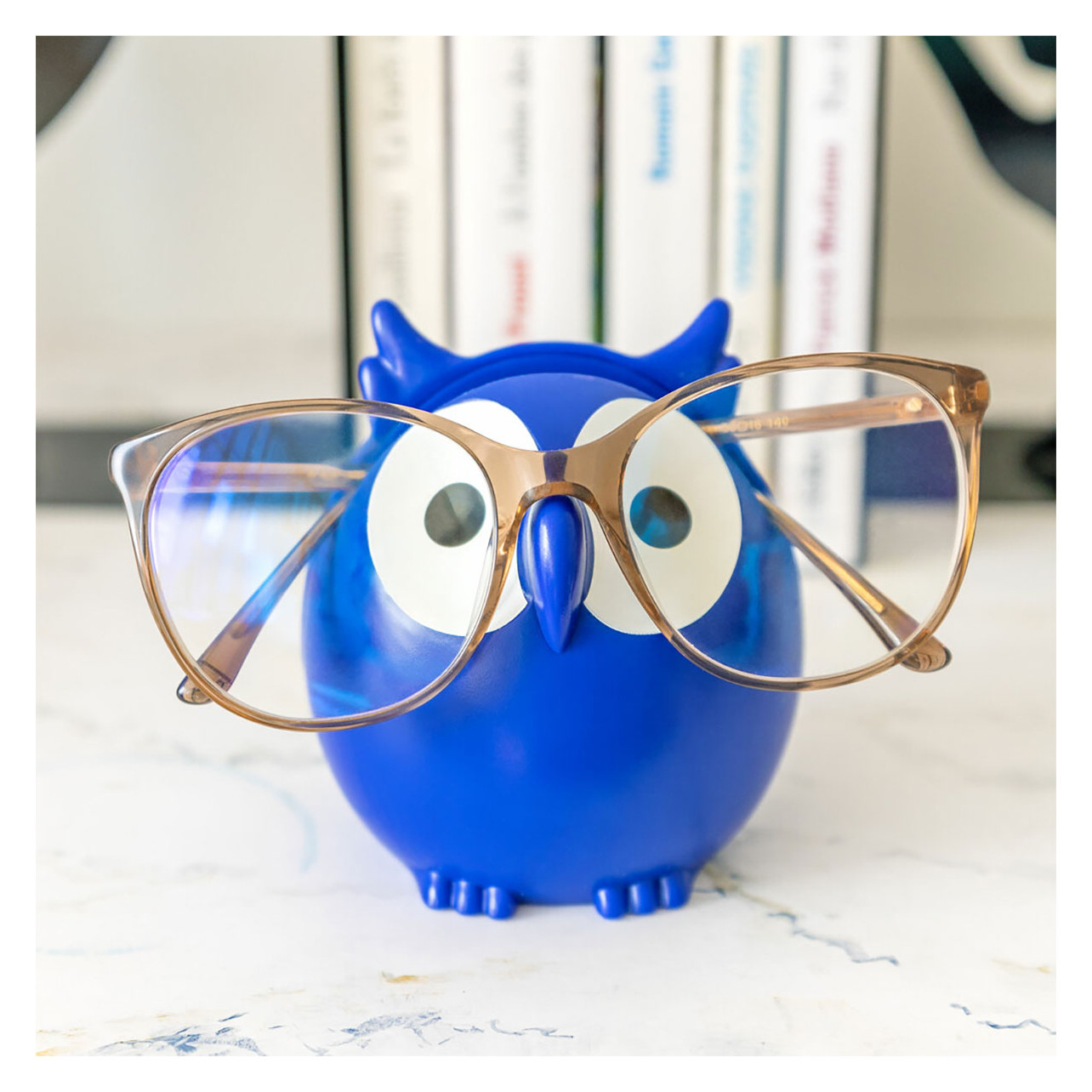 OURS PORTE LUNETTE BLEU