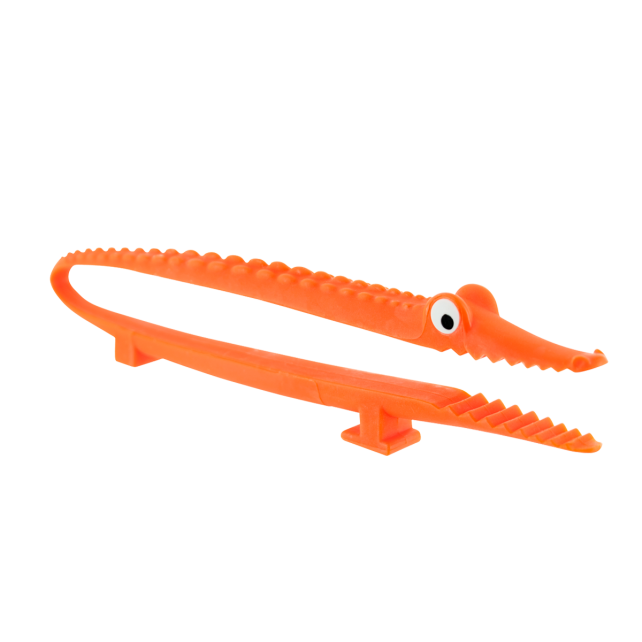Small serving tongs Mini Croc Orange Pylones