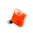 39614 - Bague en verre soufflée - Gaia Medium Milk - Orange