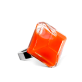 39614 - Bague en verre soufflée - Gaia Medium Milk - Orange