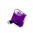 39614 - Glasring - Gaia Medium Milk - Violet foncé