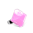 39614 - Bague en verre soufflée - Gaia Medium Milk - Bubble Gum