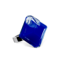 39614 - Anillo de vidrio soplado - Gaia Medium Milk - Bleu Foncé