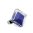 39652 - Bague en verre soufflée - Gaia Medium Billes - Bleu Foncé