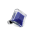 39652 - Glass ring - Gaia Medium Billes - Bleu Foncé