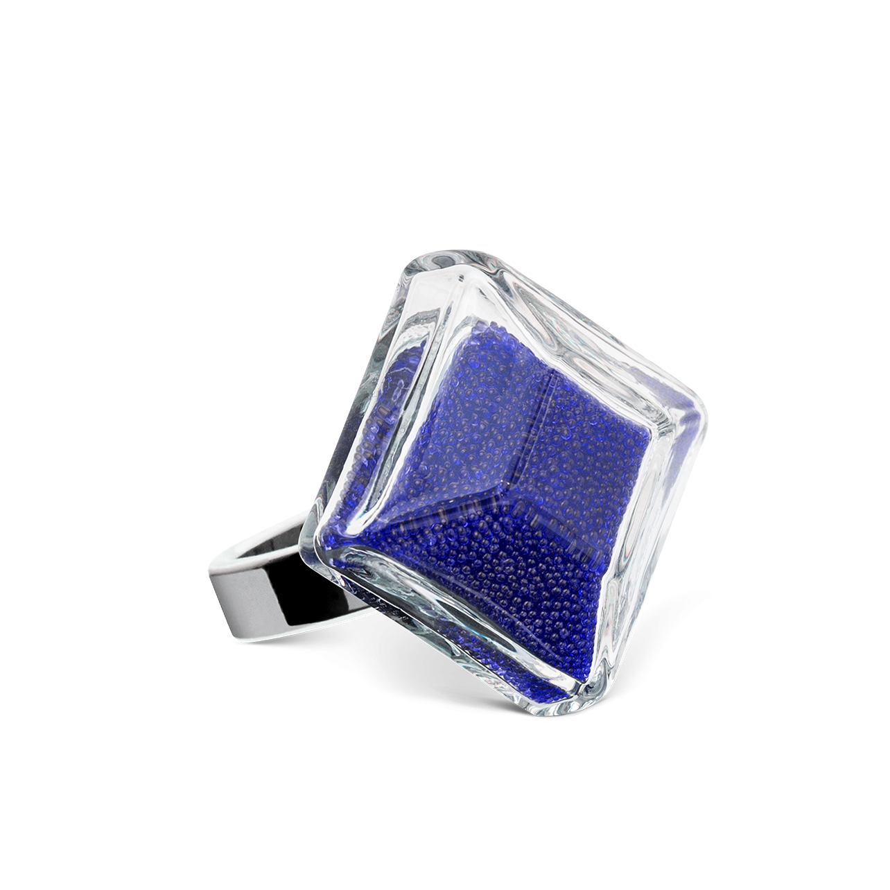 Cofanetto Porta Anello In Similpelle Blu Scuro Con Interno In Velluto – Astuccio Gioielli Per Matrimonio