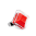 39652 - Bague en verre soufflée - Gaia Medium Billes - Rouge
