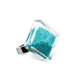 39652 - Bague en verre soufflée - Gaia Medium Billes - Turquoise