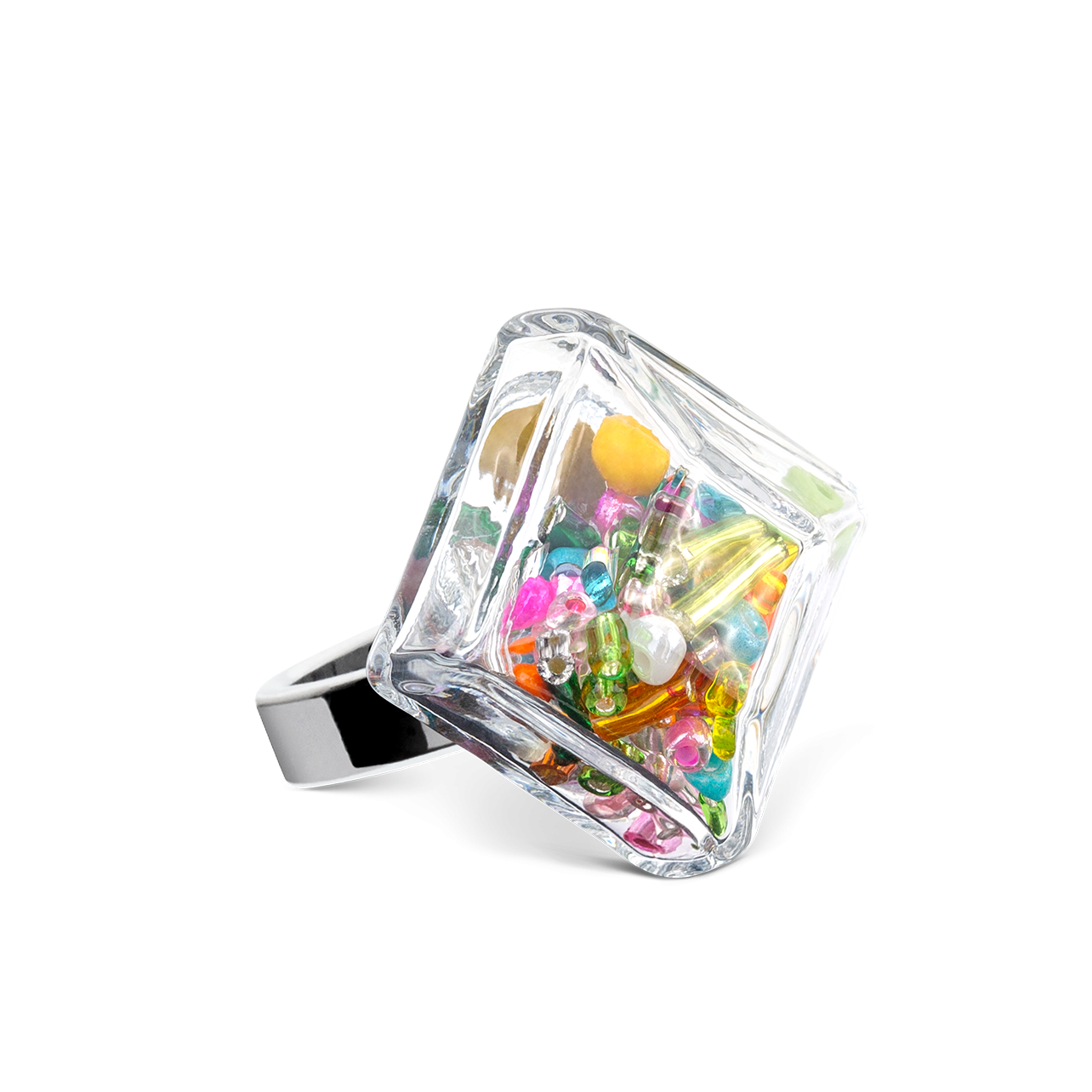 Glass ring Gaia Medium Perles Spring Pylones