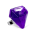 39663 - Anello in vetro - Diamant Medium transparent - Violet