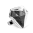39677 - Bague en verre soufflée - Diamant Medium Billes - Noir