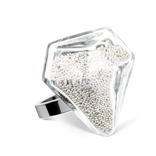 Glass ring - Diamant Medium Billes