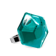 39643 - Anello in vetro - Energie Medium transparent - Turquoise