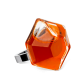 39643 - Anello in vetro - Energie Medium transparent - Orange