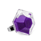 39627 - Anillo de vidrio soplado - Energie Medium Billes - Violet