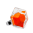 39627 - Bague en verre soufflée - Energie Medium Billes - Orange