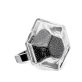 39627 - Anillo de vidrio soplado - Energie Medium Billes - Noir