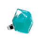 39601 - Bague en verre soufflée - Energie Medium Milk - Turquoise