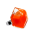 39601 - Anillo de vidrio soplado - Energie Medium Milk - Orange
