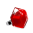 39601 - Anillo de vidrio soplado - Energie Medium Milk - Rouge foncé