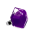 39601 - Anillo de vidrio soplado - Energie Medium Milk - Violet foncé