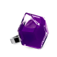 39601 - Anello in vetro - Energie Medium Milk - Violet foncé