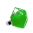39601 - Anillo de vidrio soplado - Energie Medium Milk - Vert foncé