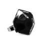 39601 - Anillo de vidrio soplado - Energie Medium Milk - Noir