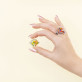 Glass ring - Gaia Medium Perles